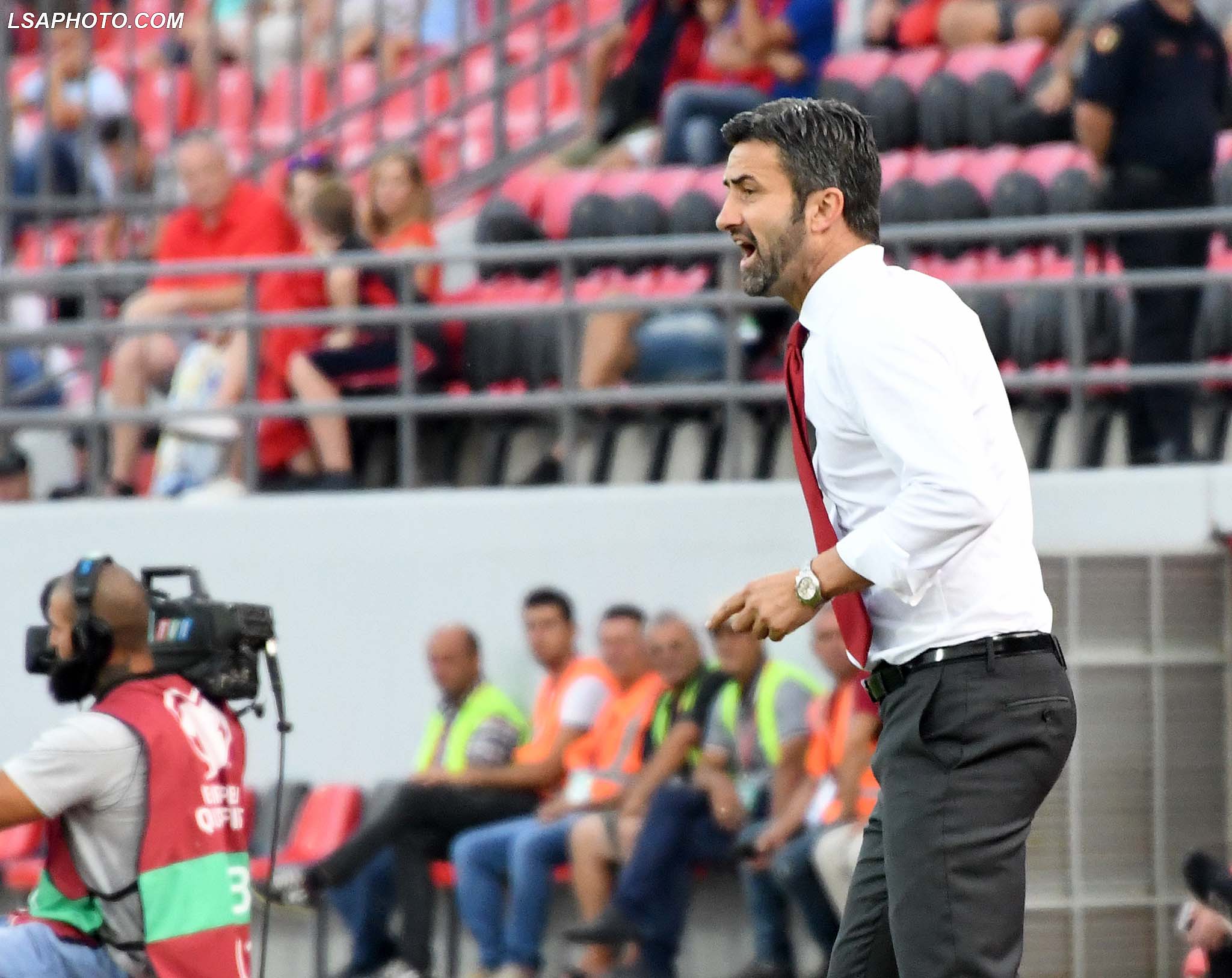 Ndeshja e futbollit Shqiperi-Lihtenshtejn, e vlefshme per eleminatoret kampionatit Boteror Rusi 2018, luajtur ne stadiumin Elbasan Arena, ne qytetin e Elbasanit./r/n/r/nFIFA World Cup 2018 qualification football match between Albania and Liechtenstein at the Elbasan Arena stadium, in the city of Elbasan.